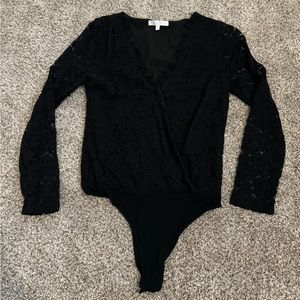 WAYF black lace body suit. Excellent condition. XS